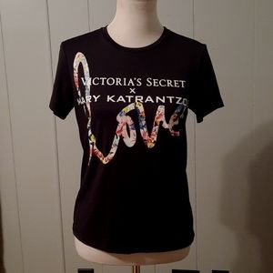 **NWOT limited edition** Victoria's Secret x Mary Katrantzo "love" t-shi…